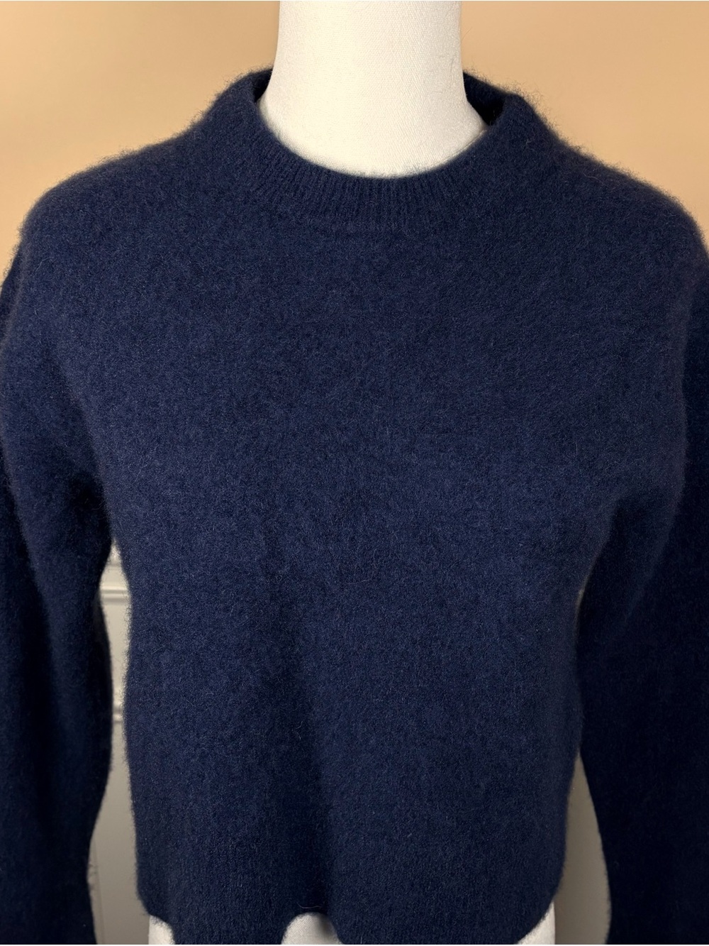 💙 ARITZIA Essential Cashmere Relic Sweater S Dark Night Navy 100% Cashm